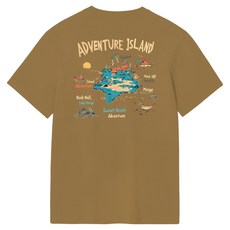 옥스타 남녀공용 어드벤처 아일랜드 20수 반팔 티셔츠 5TS014