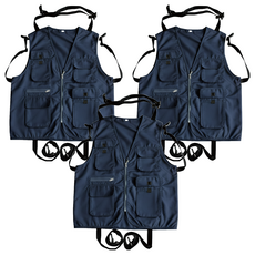 背心式身體固定衣 輪椅專用保護束帶-藏青色-4XL, ZHTW2043, 3件