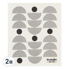 danica STUDIO Ecologie瑞典環保抹布 半圓圖騰, 2個