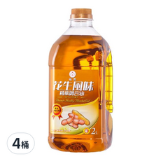 福壽實業 花生風味精華調合油 煎煮炒炸皆宜, 2L, 4桶