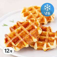 와필레 플레인 와플 (냉동), 70g, 1개입, 12개