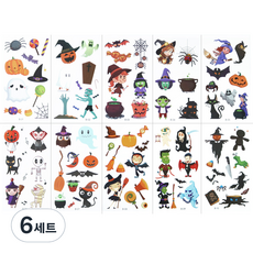 Eugene 兒童紋身貼紙第2季10件組, 6套, 萬聖節2