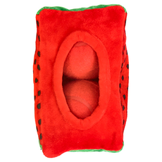 西瓜球球 狗玩具 11*7cm 聚酯纖維, 1個