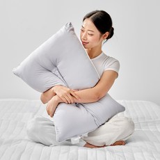 아임리빙 C자형 고밀도 워싱 빨아쓰는 수면베개, 그레이, 1개