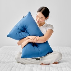 아임리빙 C자형 고밀도 워싱 빨아쓰는 수면베개, 네이비, 1개
