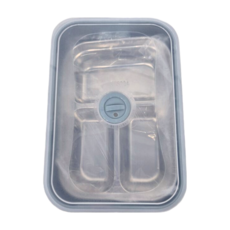 BUBUCook SUS304不鏽鋼隔熱餐盒 附蓋, 台灣製, 1600ml, 650ml, 群青藍, 1個