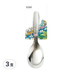 KOM 316不鏽鋼兒童平底匙, Guji-Guji, 3支