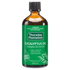 Thursday Plantation 星期四農莊 精油 尤加利, 200ml, 1瓶