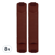 미소로운 다이어리 북밴드 펜홀더 18 x 3.5 cm, 버건디, 8개