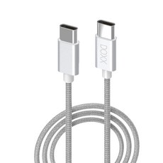 DOXX 양쪽C타입 C to PD 60W 고속충전 데이타케이블 DX-CC250, 실버, 1개, 2.5m