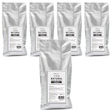 바스참 내추럴 가는입자 사해소금 리필용, 1kg, 5개