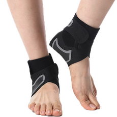 高彈力加壓腳踝保護帶, 黑色, 2個