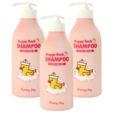 Funny Pia Happy Duck兒童用洗髮精 草莓香, 500ml, 3個