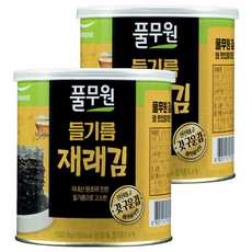 Pulmuone 圃美多 紫蘇油傳統海苔罐頭, 25g, 2罐