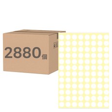 鶴屋 圓形 圓點標籤 101W 白色, 3個, 960個裝