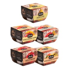 Anela 鮮果泥綜合組, 蘋果口味+水蜜桃口味+香蕉口味+蘋果水梨口味+水梨口味, 1kg, 1組