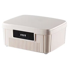 FAmILyLIFE 生活 珍藏加厚4碼密碼收納箱, A-403-W, 1個