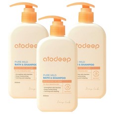 아토딥 퓨어 마일드 바스 앤 샴푸, 3개