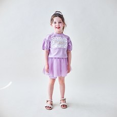 마리앤모리 아동용 레이스패치와플 상하의 세트
