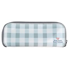 키친유 휴대용 수저케이스, 블루, 1개