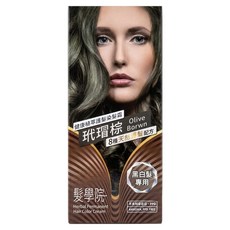 DERMACIA 德兒瑪夏 髮學院 健康植萃護髮染髮霜, 玳瑁棕, 1組