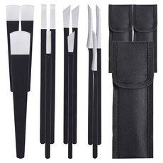 美甲修足刨刀4件組, 3套, 黑色 + 銀色