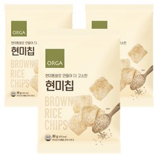 올가홀푸드 현미칩, 80g, 3개
