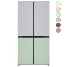 [색상선택형] LG 오브제 양문형 글라스 디오스 베이직 컬렉션 냉장고 방문설치, M872GSM031S