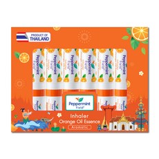 Peppermint Field 泰國橙味鼻通吸入器 泰國活動包裝 6入, 1套