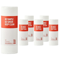 REBOW 可水洗拋棄式抹布, 50張, 6捲