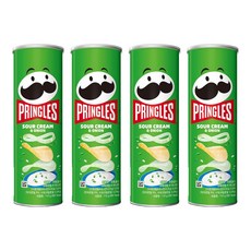 프링글스 사워크림 앤 어니언, 110g, 4개