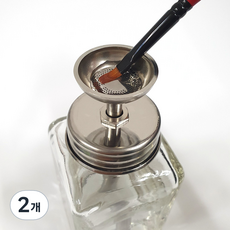 Tenejer 刷具清潔專用玻璃Menda分裝瓶 180ml, 2個, 透明