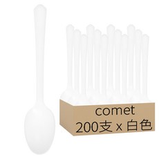 comet 免洗湯匙 個別包裝 白色, 200支, 1入
