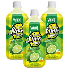 Vinut 萊姆汁, 1L, 3個