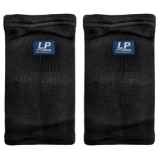 LP SUPPORT 墊片膝護套 簡易型, 黑色, 1個