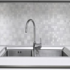 HYUNDAE sheet 現代風格黏貼式金屬彩色金屬瓷磚 10入, HMT-99304