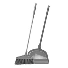 World Clean 立式掃把 + 畚箕組 灰色, 1個