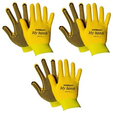 KOMELON 安全手套 MHD-30, 3個, 點狀