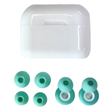 포근상점 잘 때 편한 소음 방지 차단 수면 귀마개 세트 민트, 1개