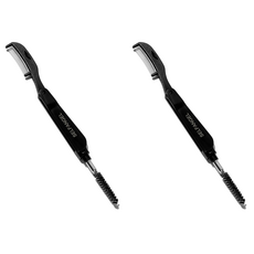 SELFANGEL 眉刷 螺旋眉刷 睫毛梳, 黑色, 2個