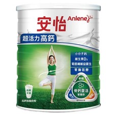 安怡 超活力 高鈣低脂奶粉, 750g, 1罐