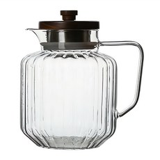 FOREVER 高硼硅耐熱玻璃豎紋水壺/茶壺, 單一顏色, 1.5L, 1個
