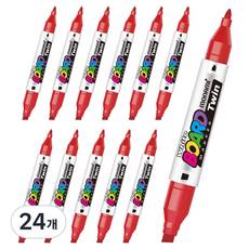 monAmi 雙頭白板筆, 紅色, 24個
