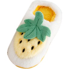 KIZTREE 女童草莓防寒毛絨室內拖鞋 DZ-447