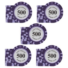 國際標準款拉斯維加斯500籌碼幣 50入組, 混色