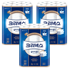 Kleenex 舒潔 3層超乾淨捲筒衛生紙天然紙漿, 27m, 30入, 3個