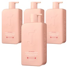 제이숲 실크 케라틴 단백질 헤어팩 트리트먼트 피치 에디션, 1L, 4개