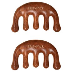 홀리픽 두피괄사 승모근 마사지, 브라운, 2개