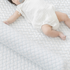 aribebe 幼兒涼感墊, 白色+藍色, 1個