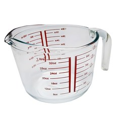 SL 強化玻璃量杯 耐熱玻璃 供食品接觸使用 可重複使用, 00987, 1L, 1個